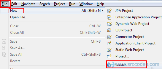 Create Servlet Class